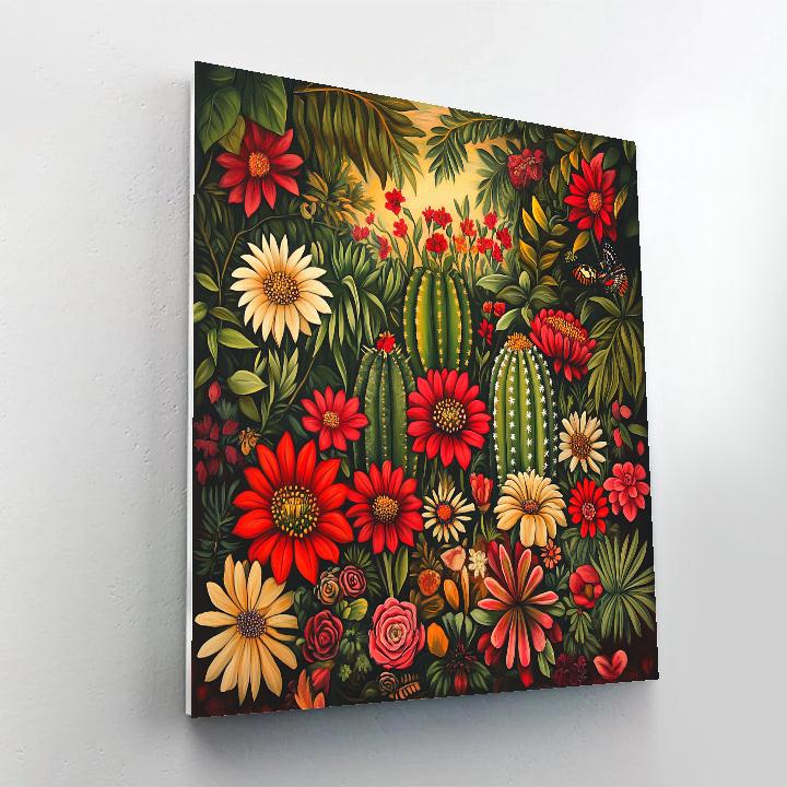 Frida Kahlo Inspired Resilience In Bloom Paint by numbers kits