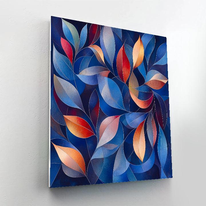 Paul Klee Inspired Rhythmic Flora paint by color