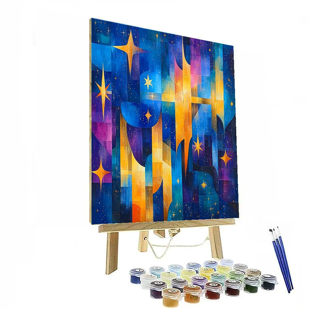 Paul Cézanne Inspired Cosmic Geometry Painting by numbers kit