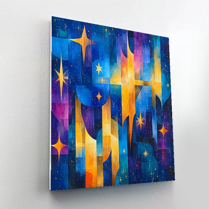 Paul Cézanne Inspired Cosmic Geometry Painting by numbers kit