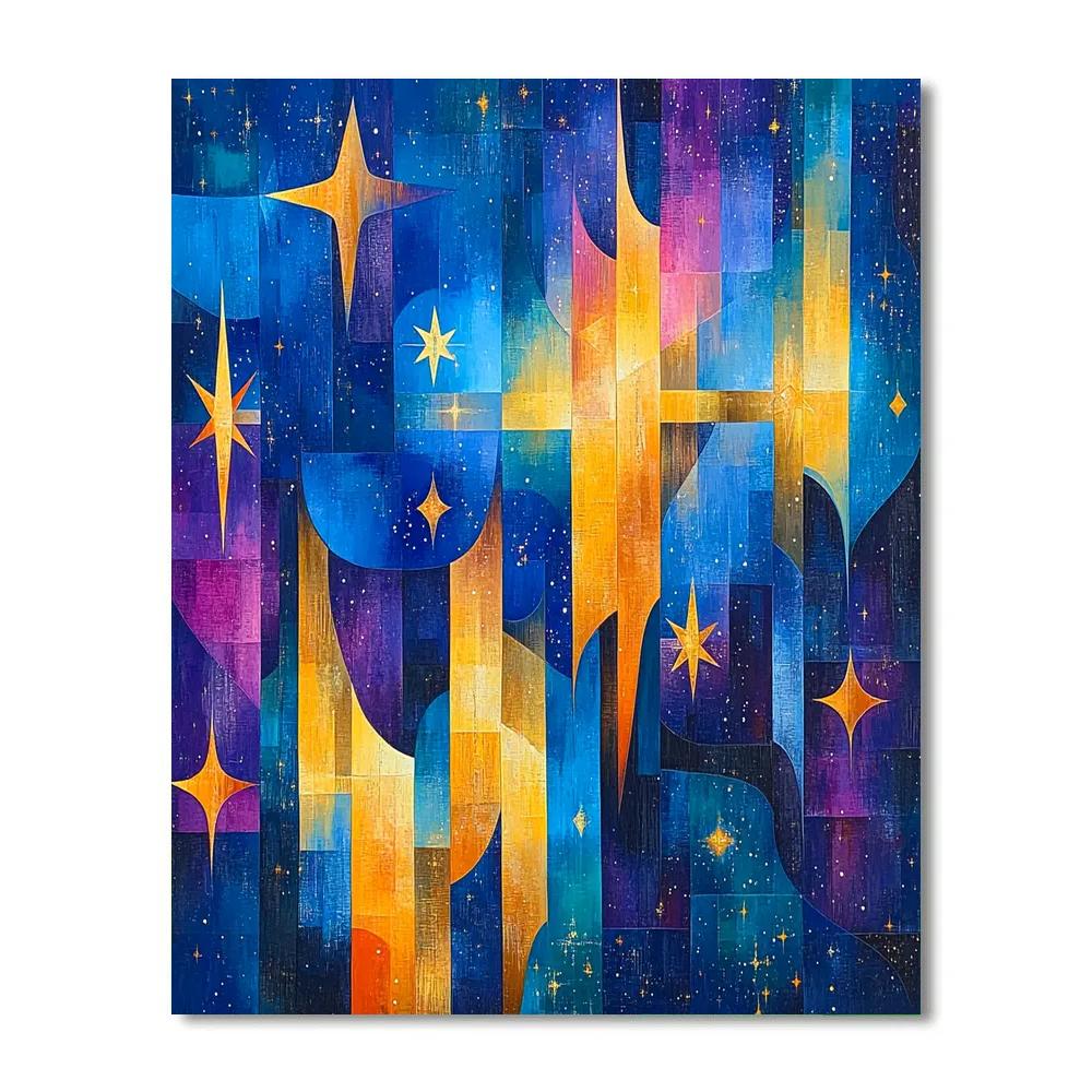 Paul Cézanne Inspired Cosmic Geometry Painting by numbers kit