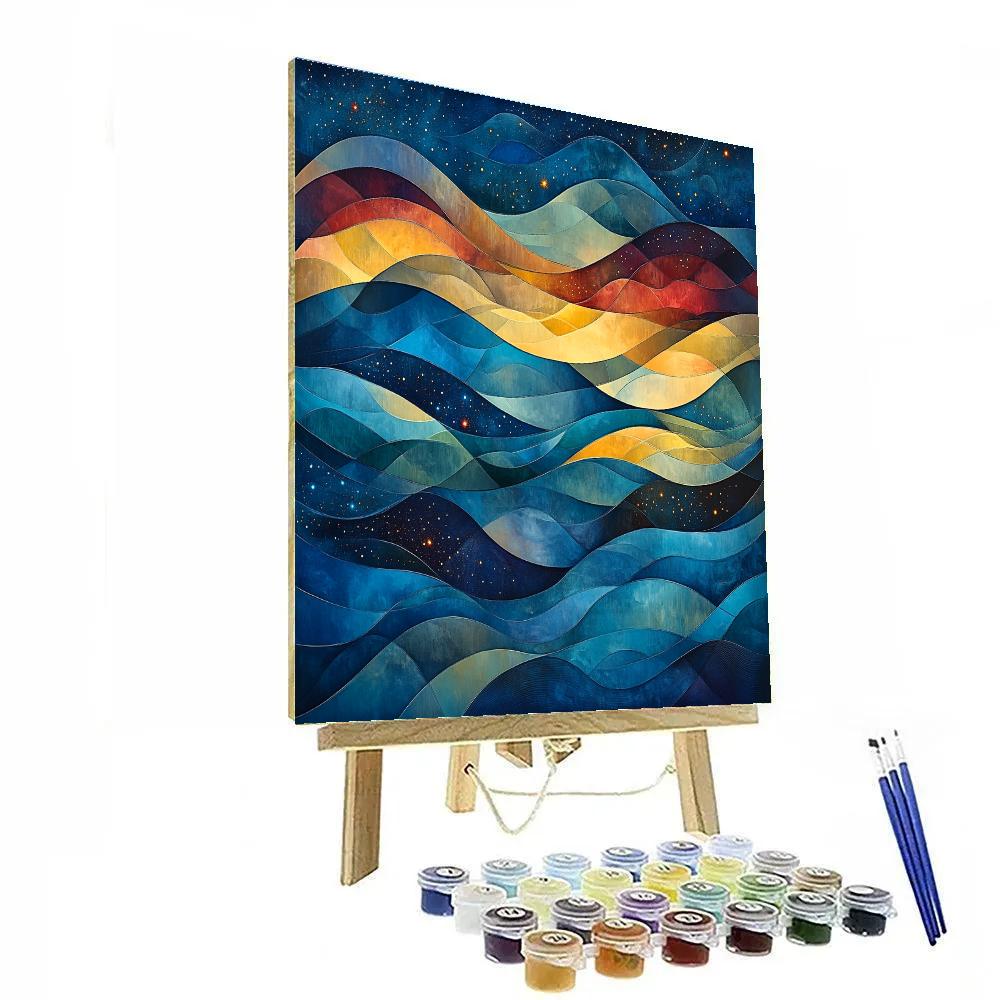 Paul Klee Inspired Dreamy Cosmic Landscapes Numbered painting kits