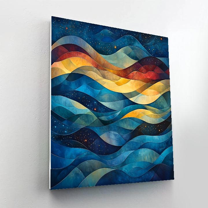 Paul Klee Inspired Dreamy Cosmic Landscapes Numbered painting kits