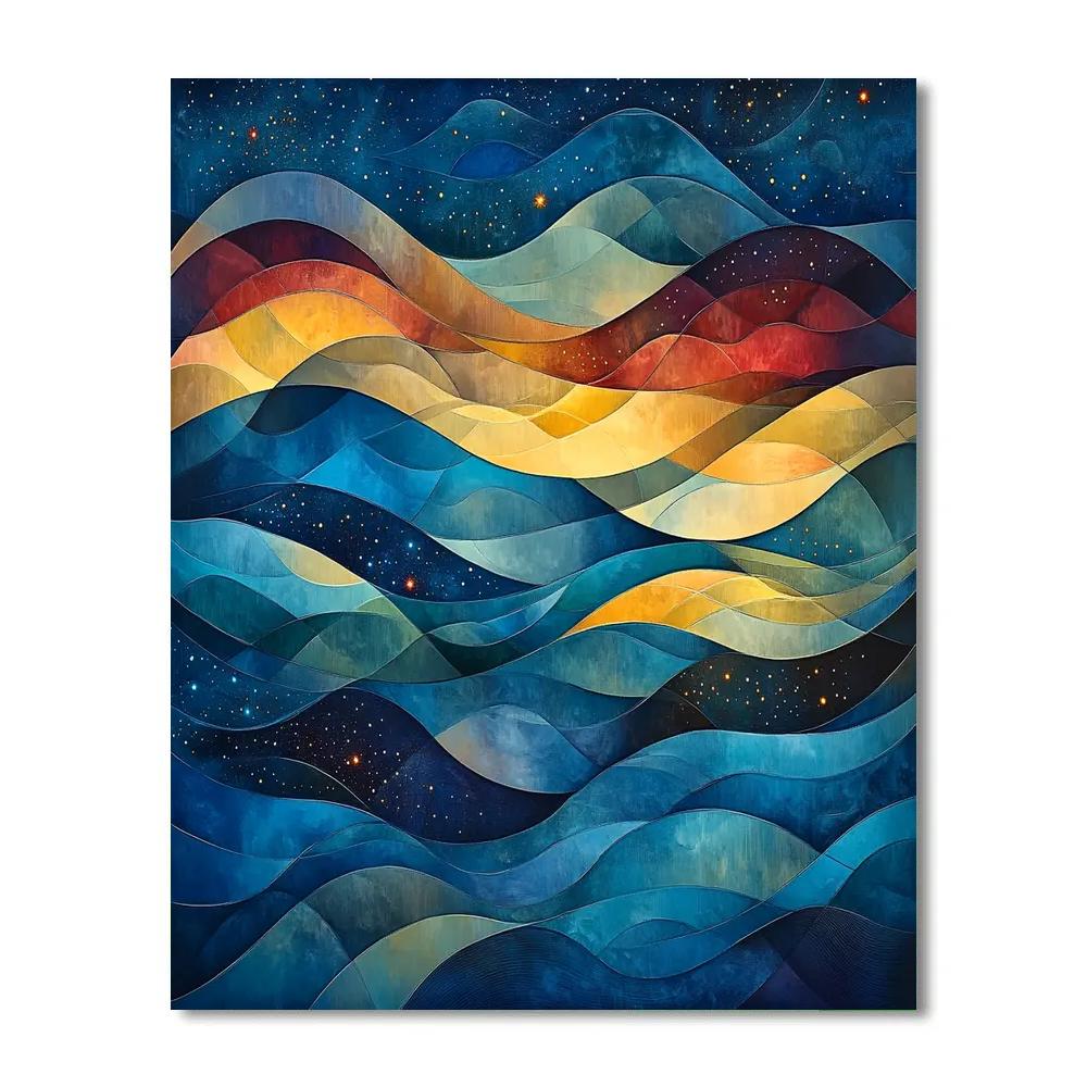 Paul Klee Inspired Dreamy Cosmic Landscapes Numbered painting kits