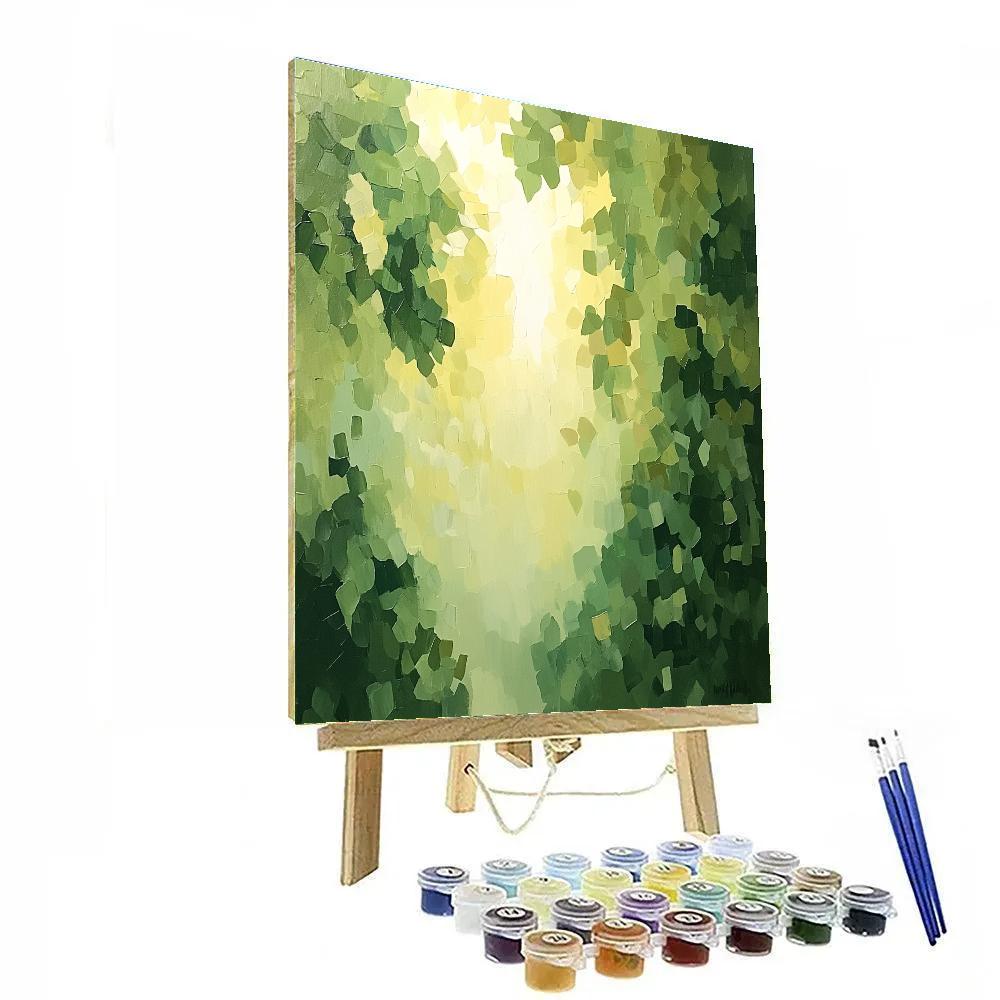 Paul Cézanne Inspired Verdant Abstracts Paint by numbers art