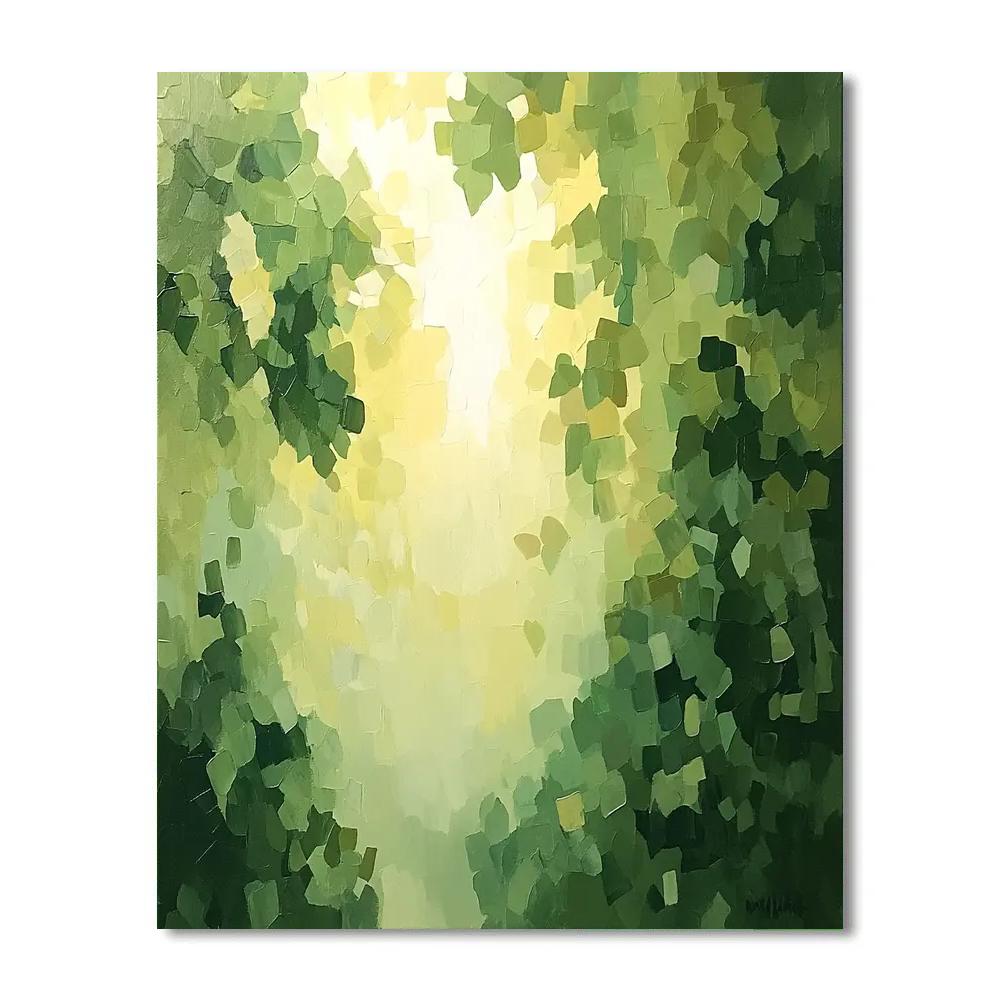 Paul Cézanne Inspired Verdant Abstracts Paint by numbers art