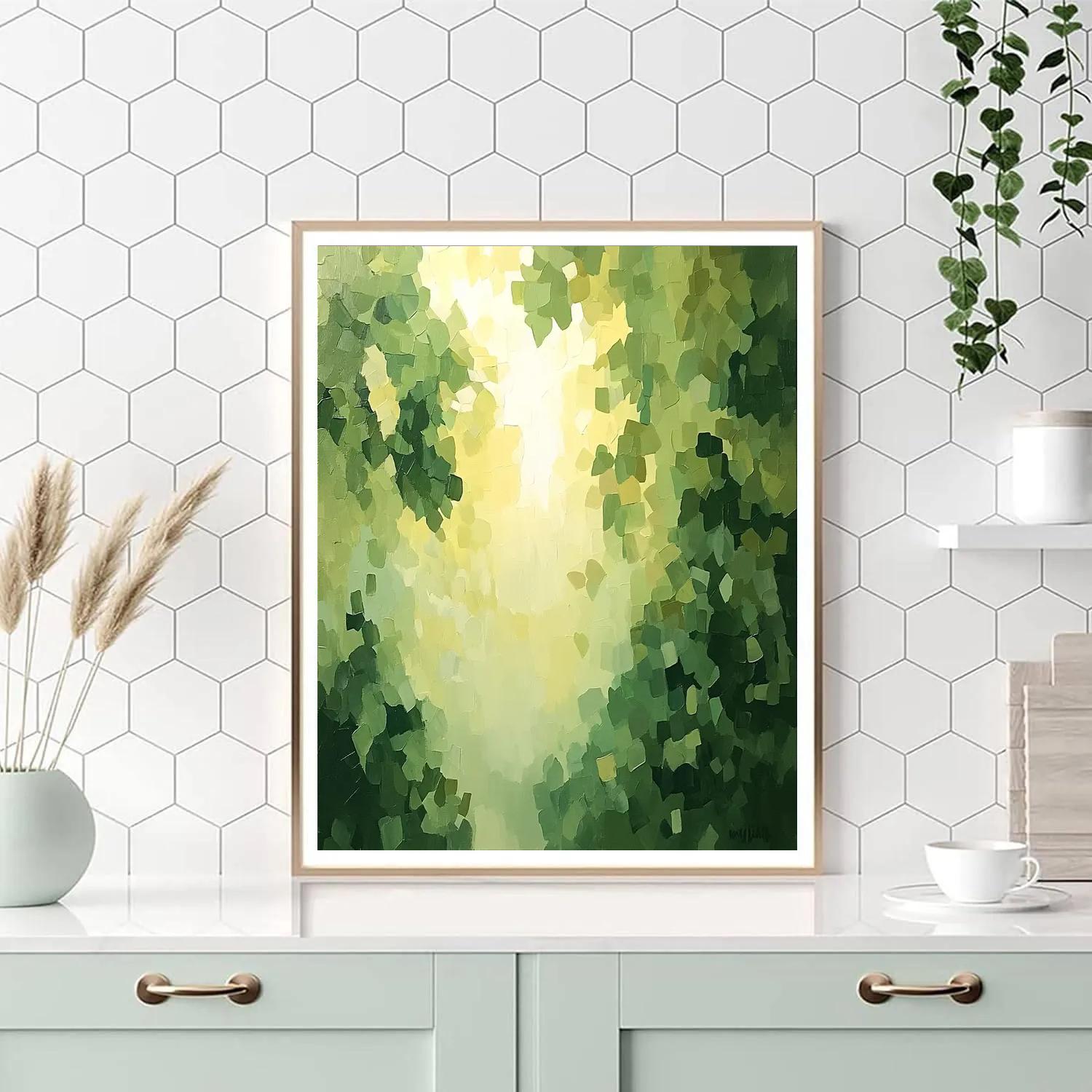 Paul Cézanne Inspired Verdant Abstracts Paint by numbers art