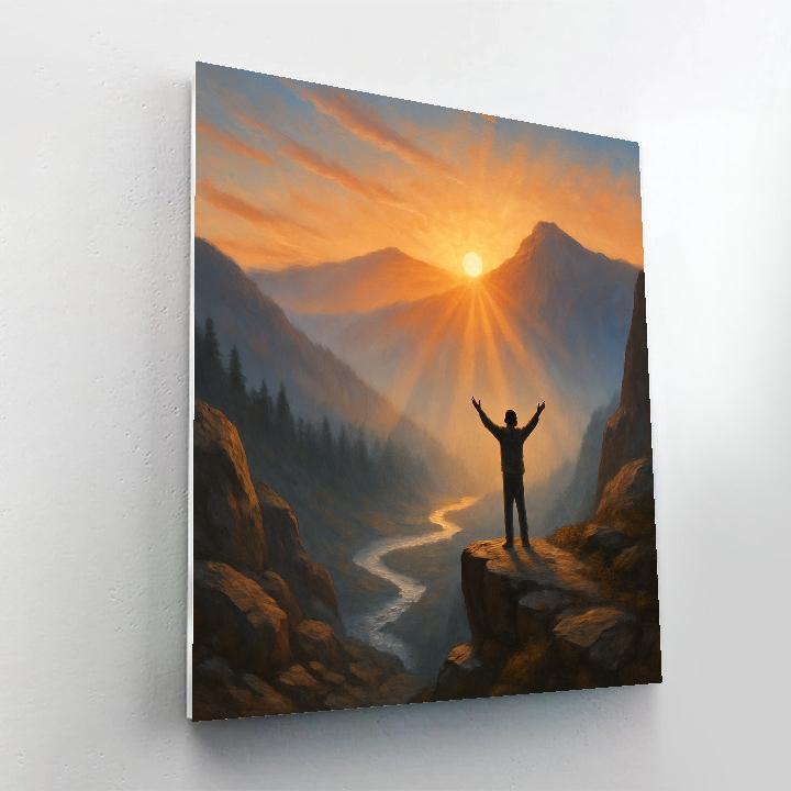 Inspire Rising Dawn DIY paint by numbers