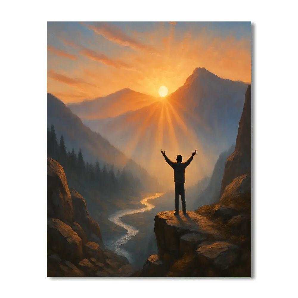 Inspire Rising Dawn DIY paint by numbers