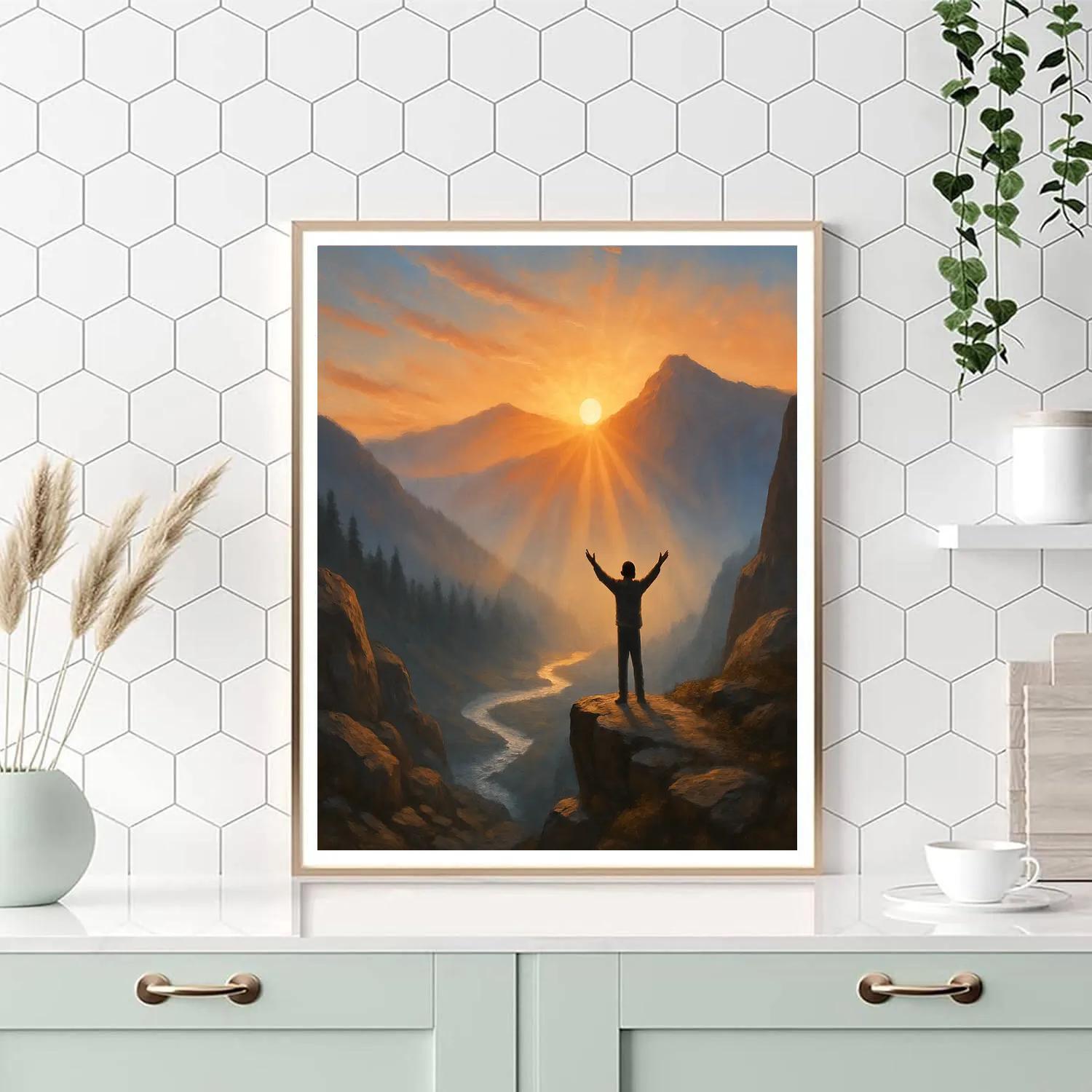 Inspire Rising Dawn DIY paint by numbers