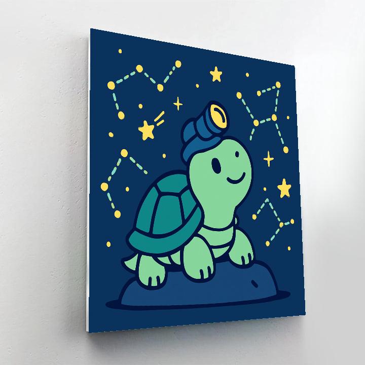 Stargazer Turtle Expedition paint by numbers
