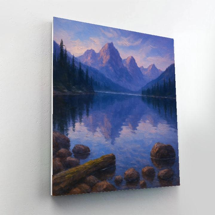 Mountain Lake Dreamscape painting number kit