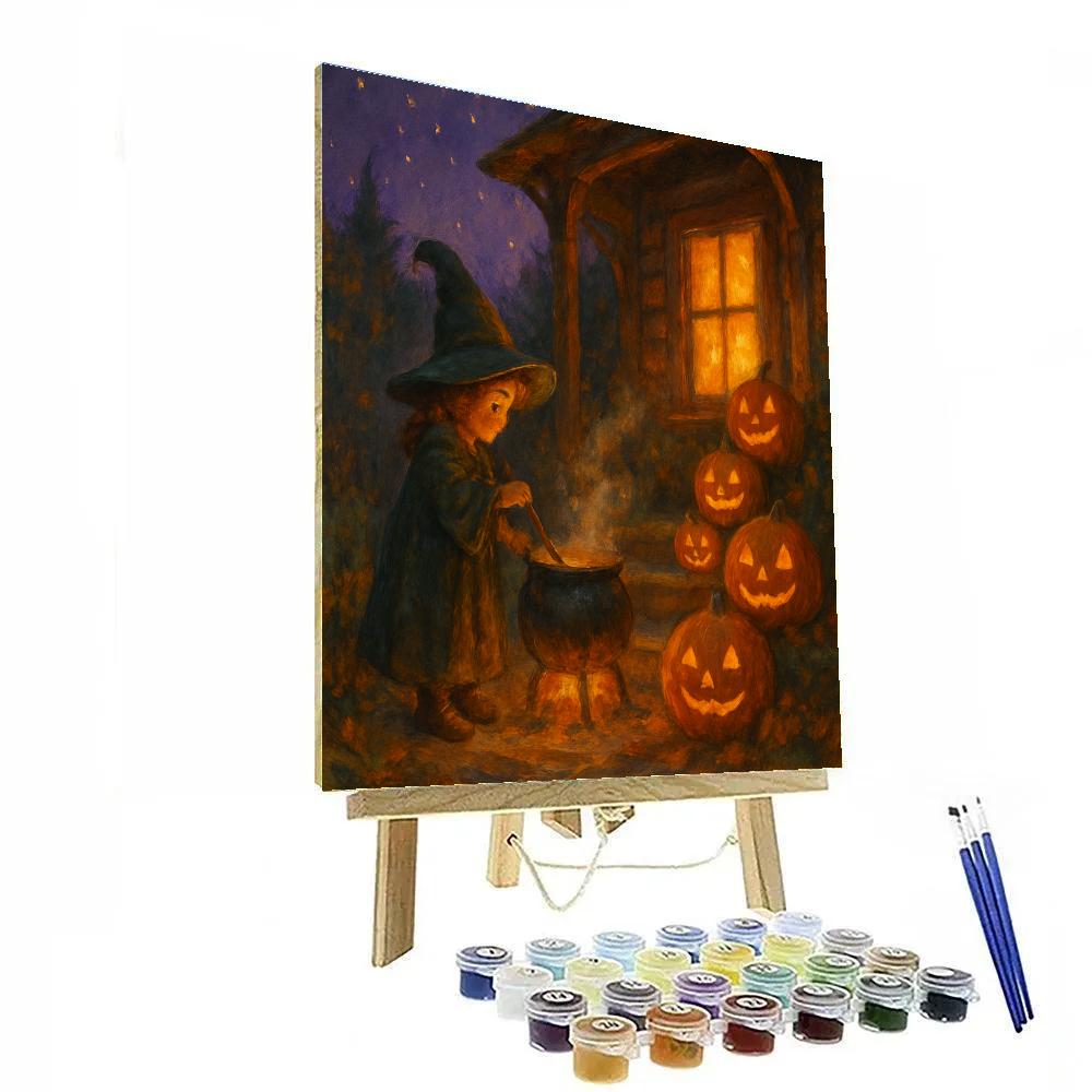 Witchs Hearth On An Autumn Porch painting number kit