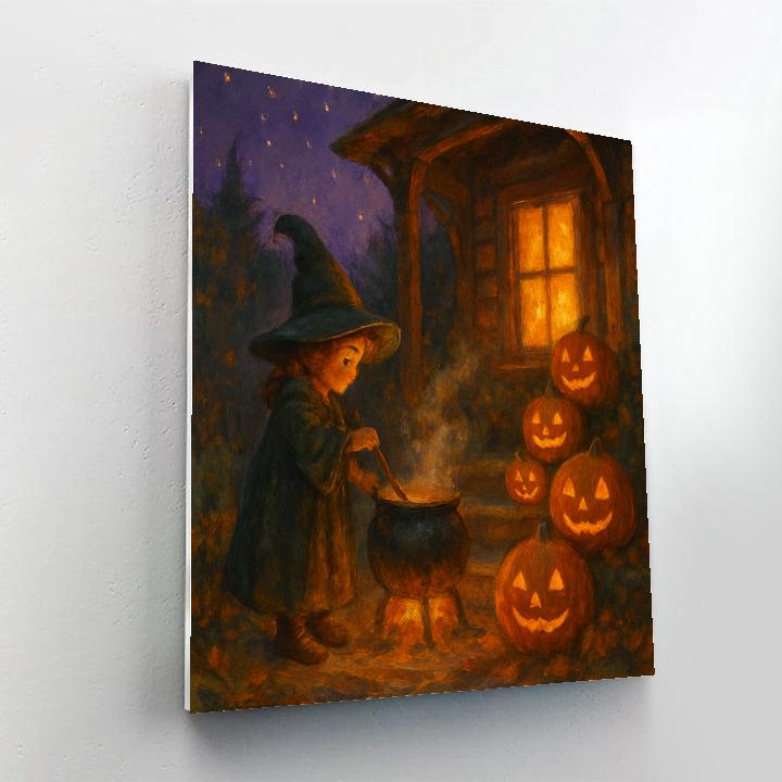 Witchs Hearth On An Autumn Porch painting number kit