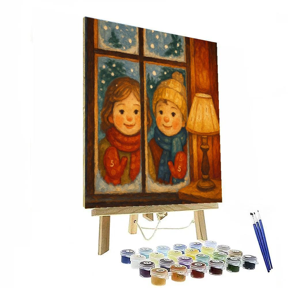 Glistening Window Seats Painting by numbers kit