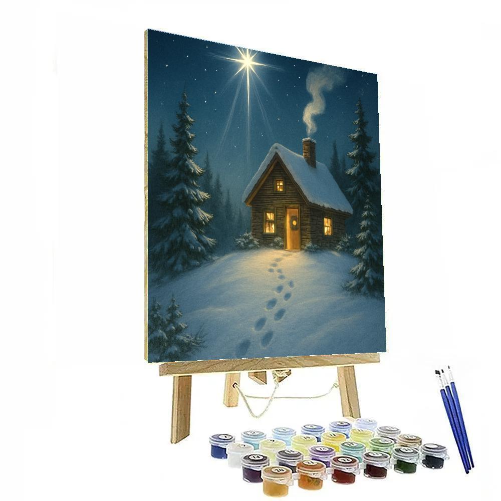 Christmas North Star Whispers DIY paint by numbers
