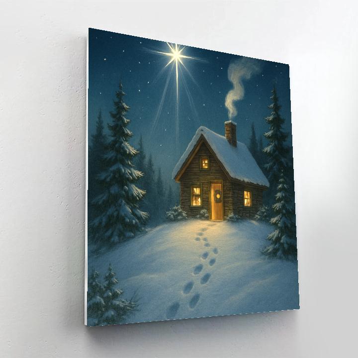 Christmas North Star Whispers DIY paint by numbers