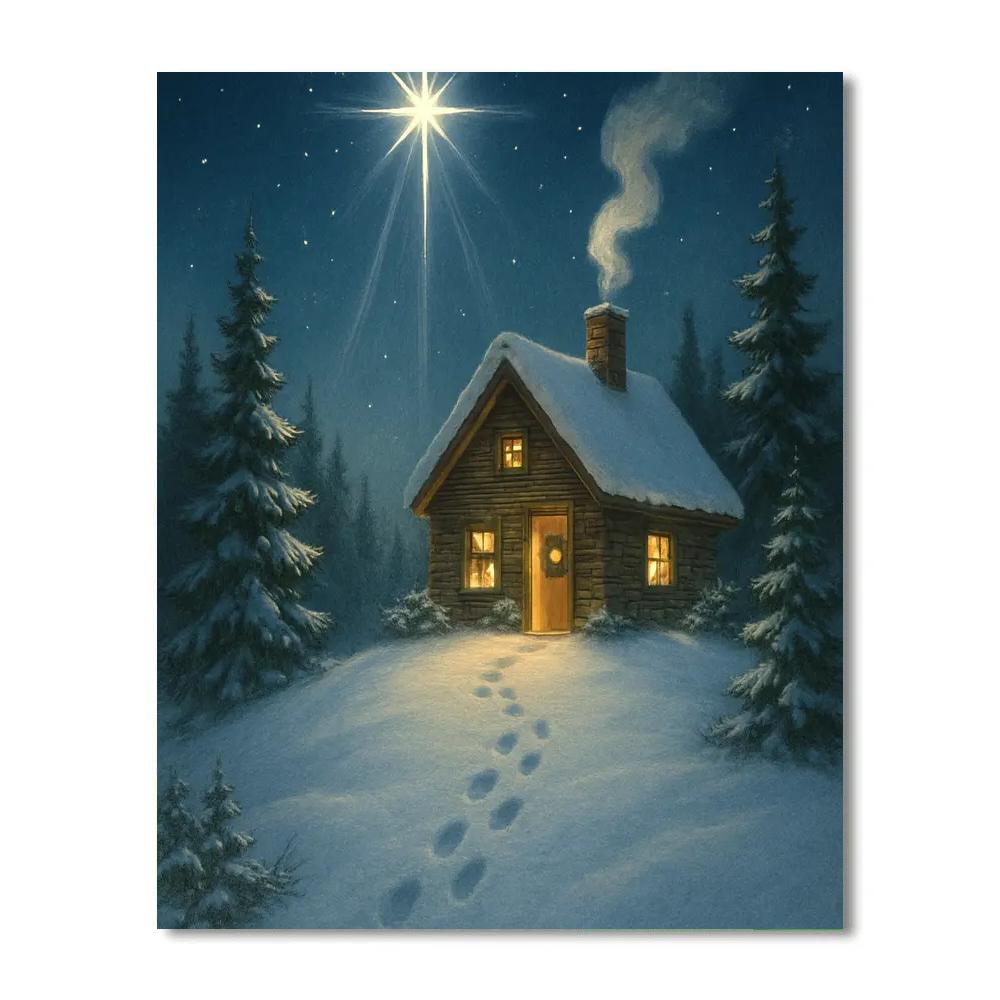 Christmas North Star Whispers DIY paint by numbers