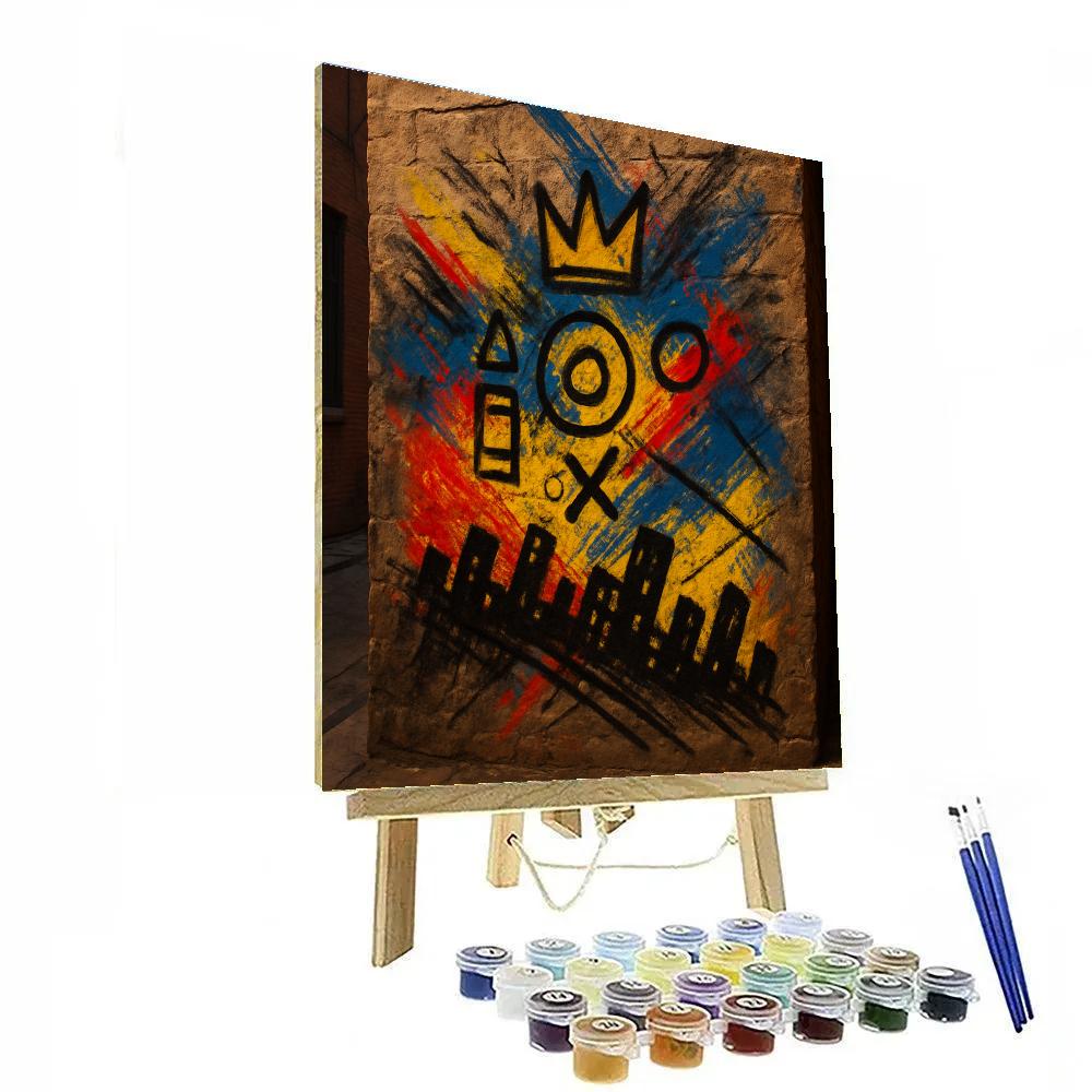 Basquiat Crown Reverie paint by number