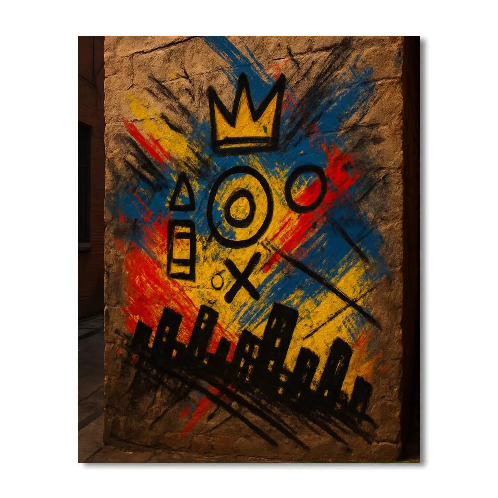 Basquiat Crown Reverie paint by number