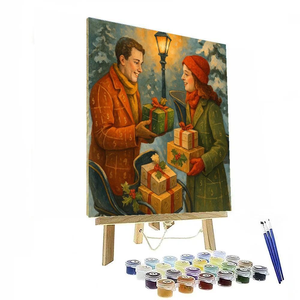 Midnight Sleigh Exchange Paint by numbers art