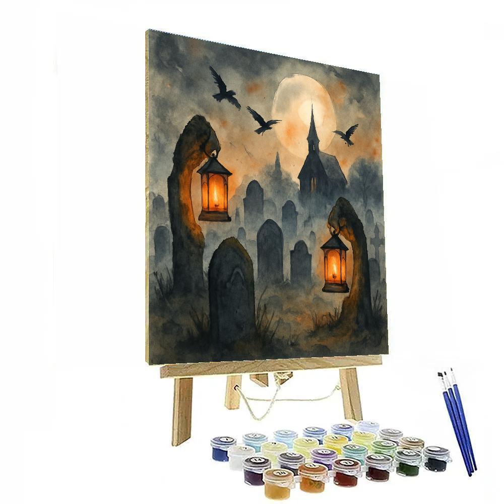 Fogbound Grave Lanterns painting number kit