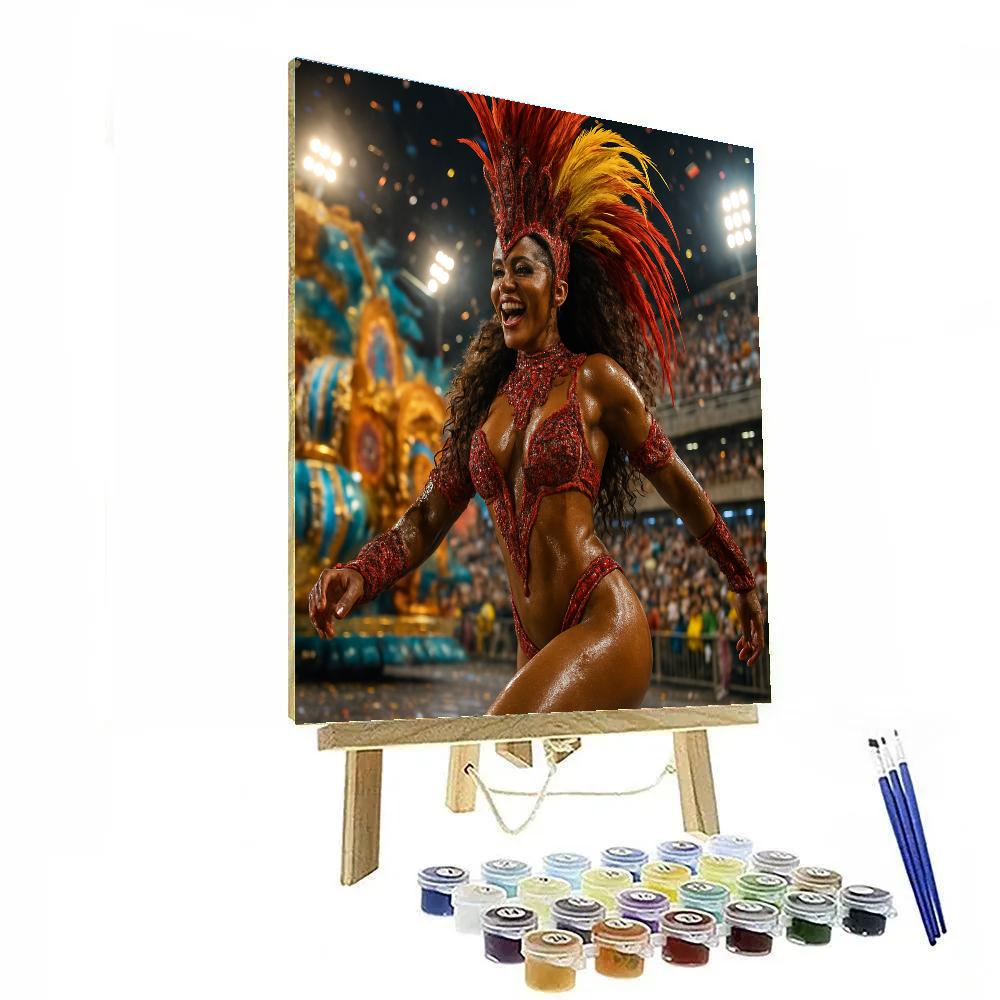 Rio Night Samba Lead Dancer Numbered painting kits