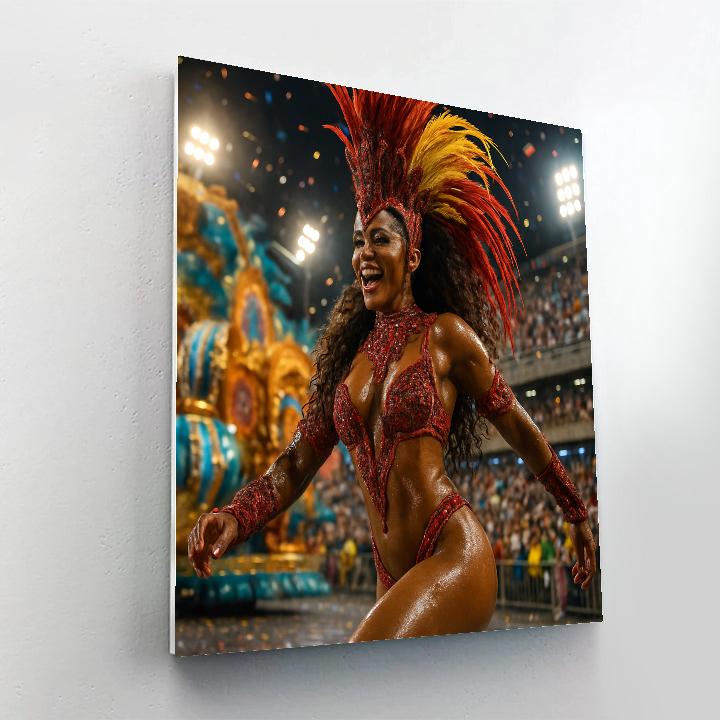 Rio Night Samba Lead Dancer Numbered painting kits