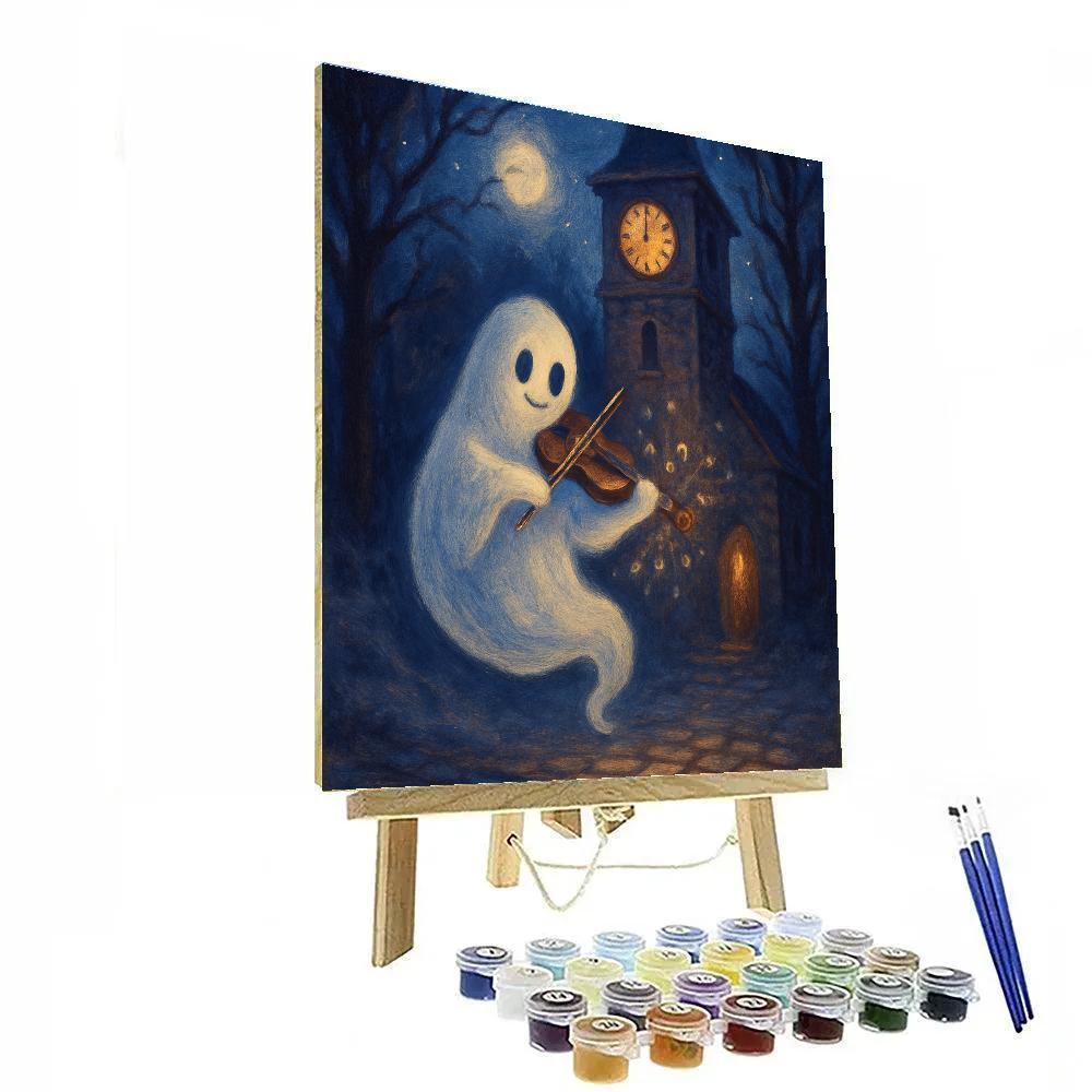 Clocktower Ghost Serenade DIY paint by numbers