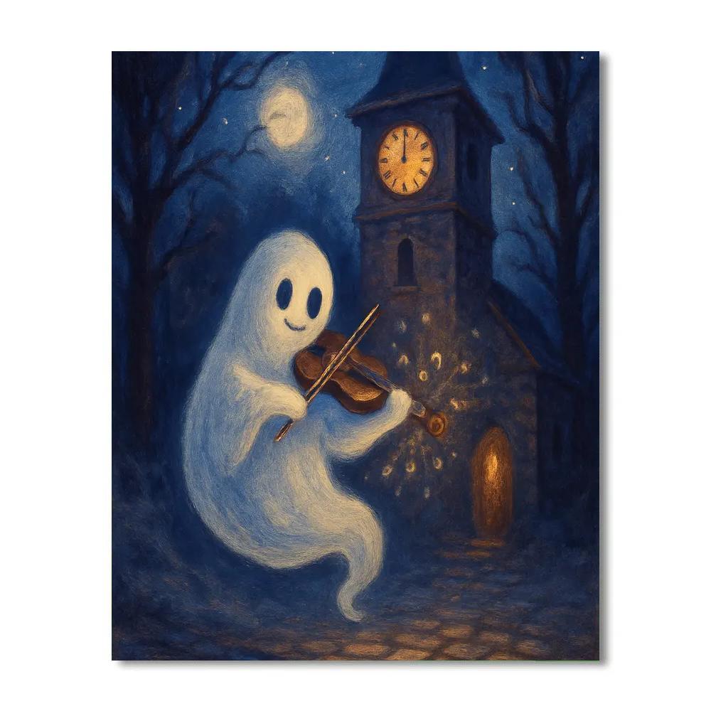 Clocktower Ghost Serenade DIY paint by numbers