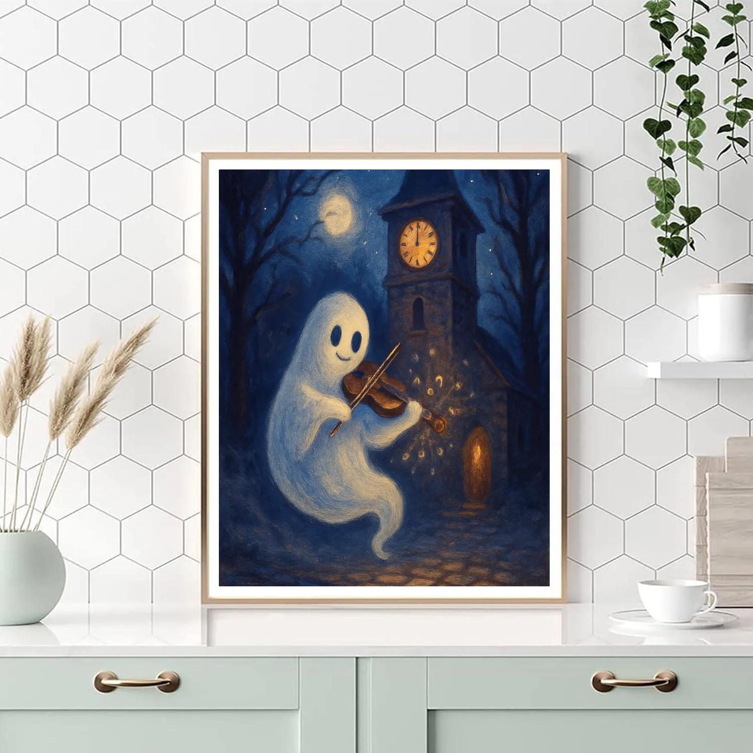Clocktower Ghost Serenade DIY paint by numbers