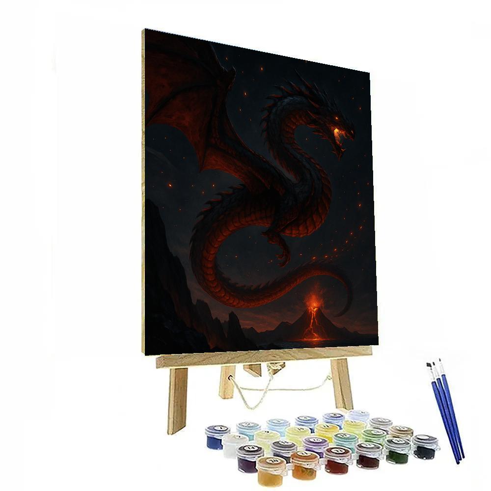 Dragon Ember Constellation painting number kit