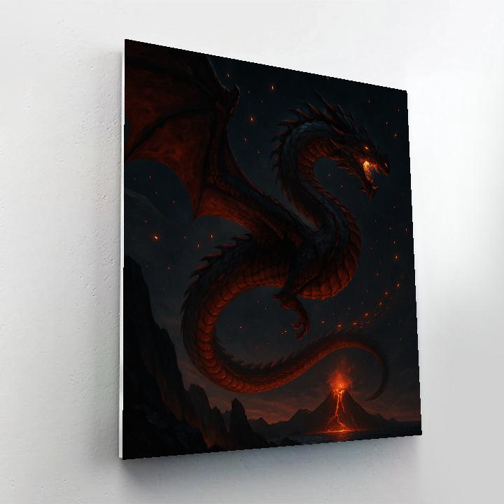 Dragon Ember Constellation painting number kit