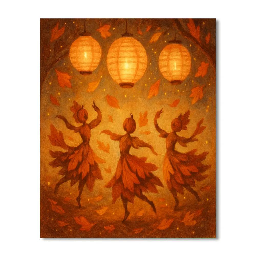 Harvest Night Lantern Ballet DIY paint by numbers