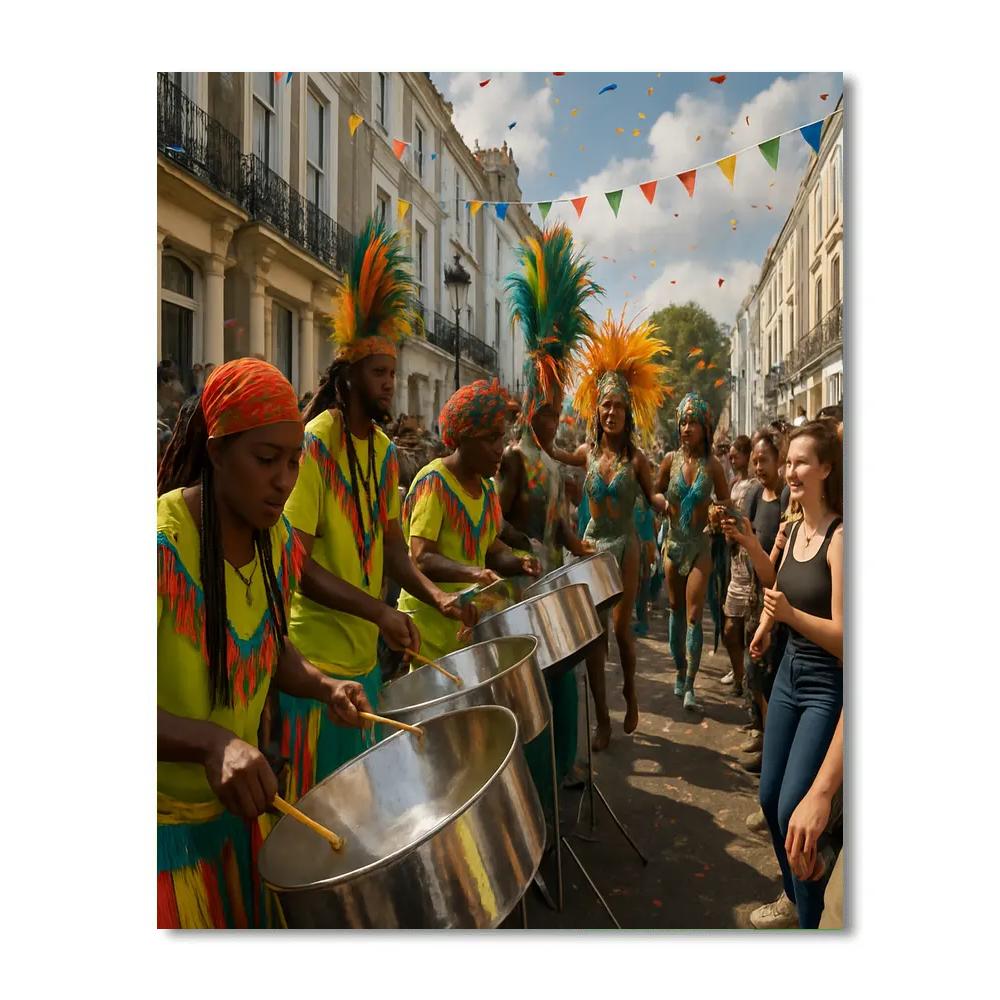 Notting Hill Carnival Steelband Rhythm painting number kit