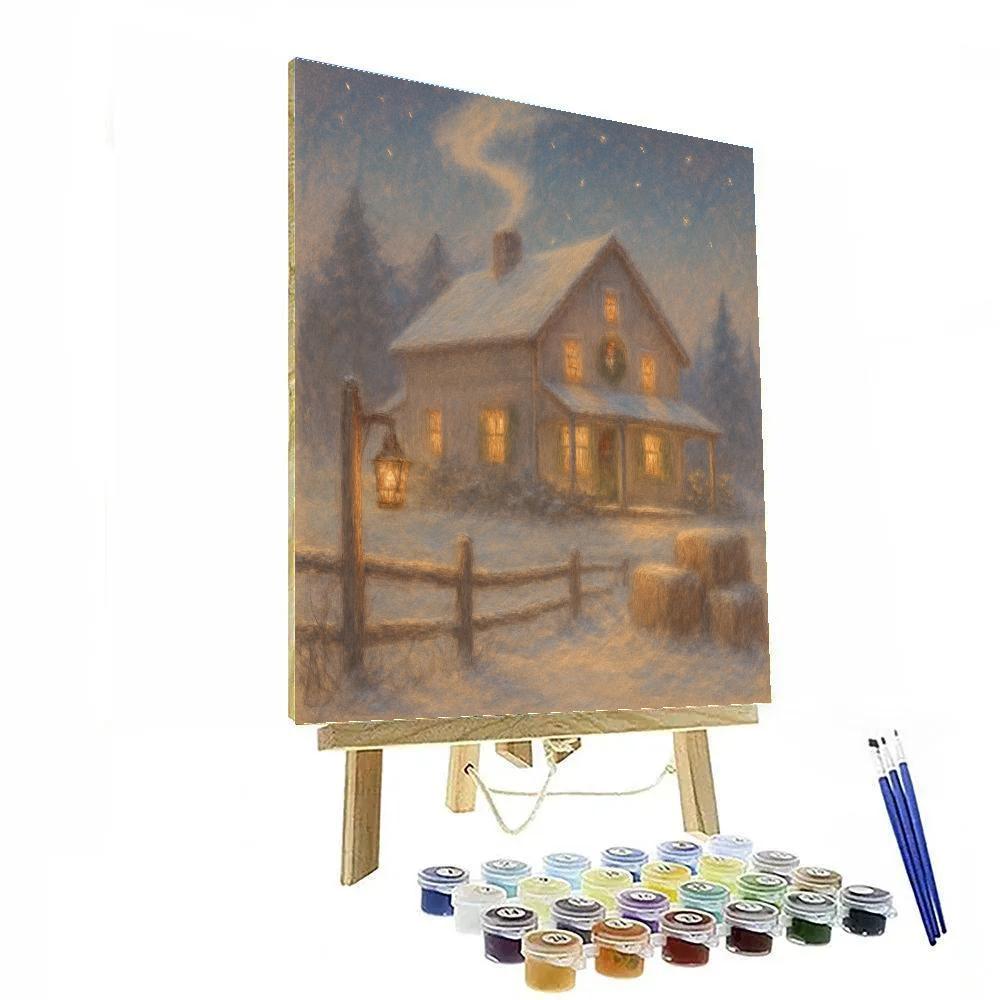 Farmhouse Hearthside Evening Paint by numbers art