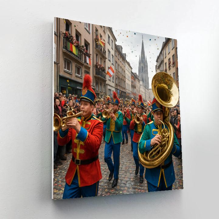 Karneval Cologne Brass Parade Numbered painting kits