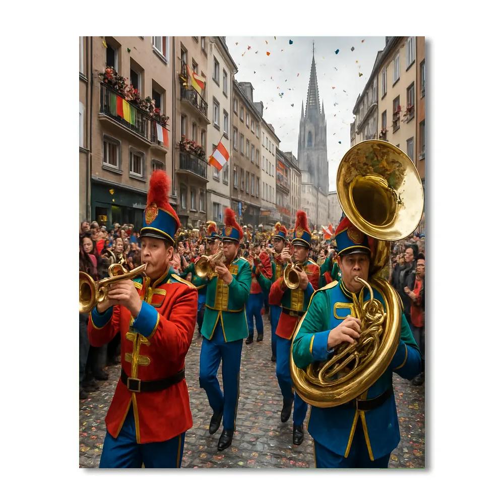 Karneval Cologne Brass Parade Numbered painting kits