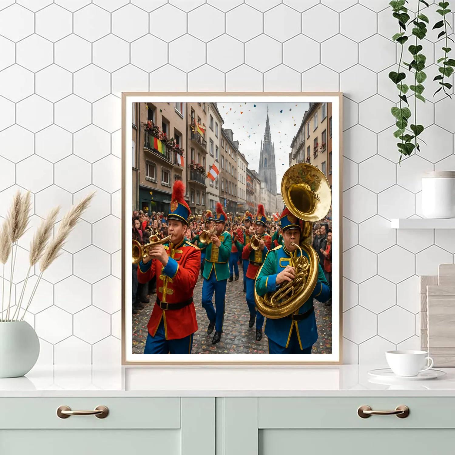 Karneval Cologne Brass Parade Numbered painting kits