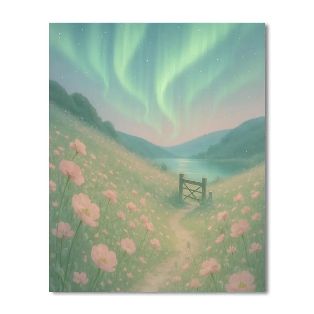 Flower Aurora Meadow paint by color