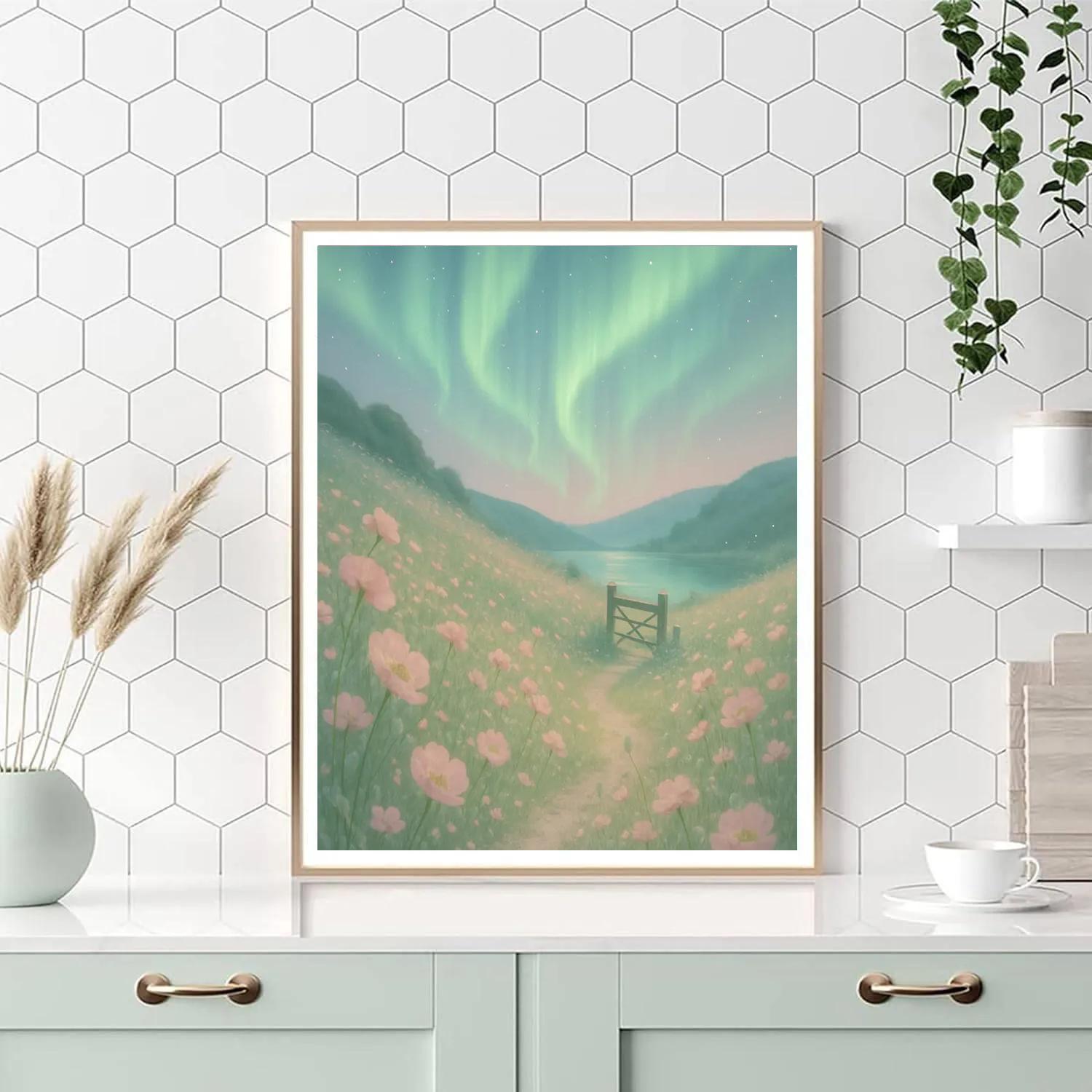 Flower Aurora Meadow paint by color