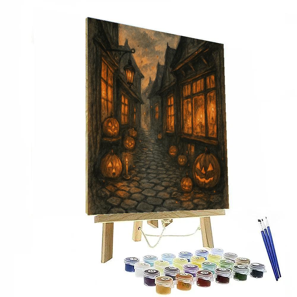 Cobblestone Candle Alley painting number kit