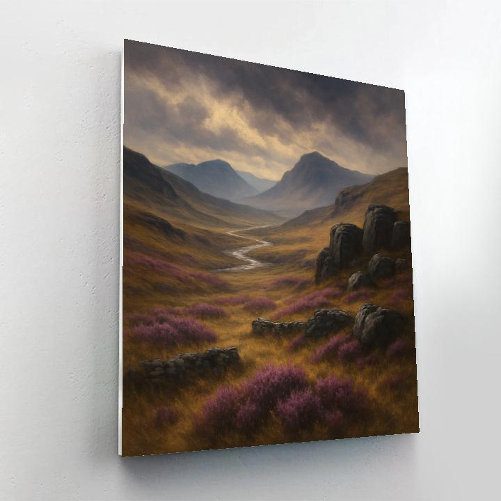 Highland Heather Panorama Paint by numbers kits