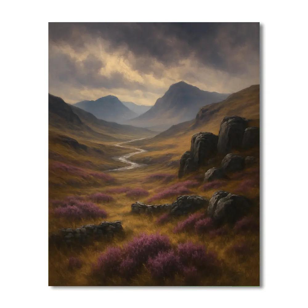 Highland Heather Panorama Paint by numbers kits
