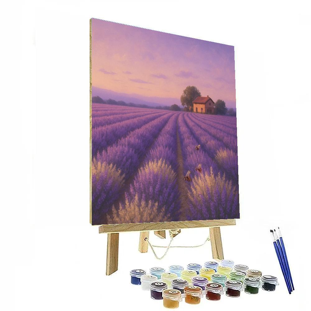 Lavender Dusk Field Numbered painting kits