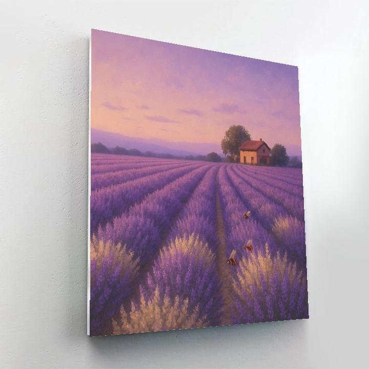 Lavender Dusk Field Numbered painting kits