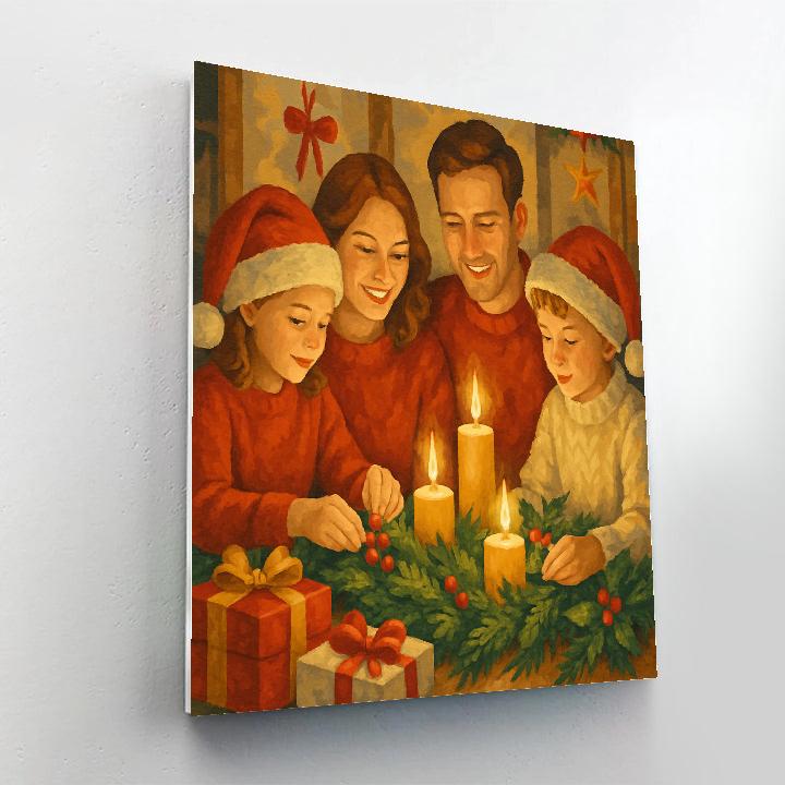 Gilded Noel Gathering paint by color