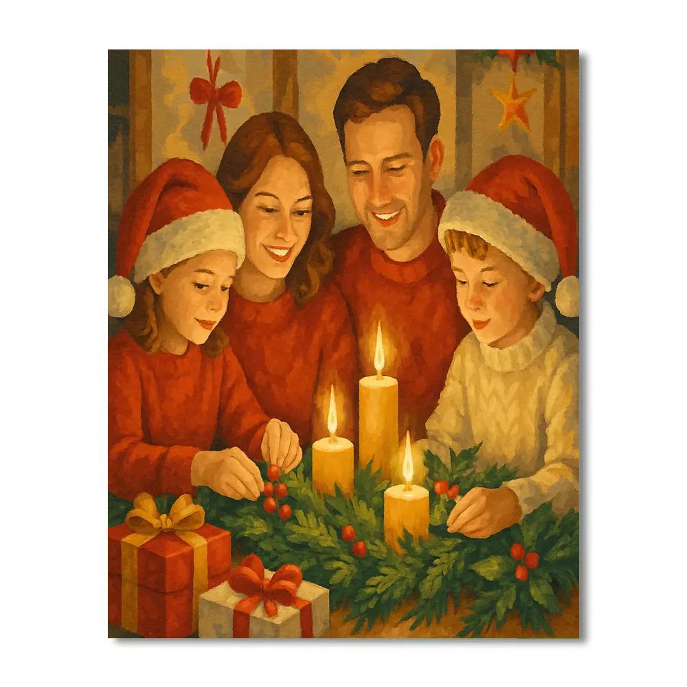 Gilded Noel Gathering paint by color