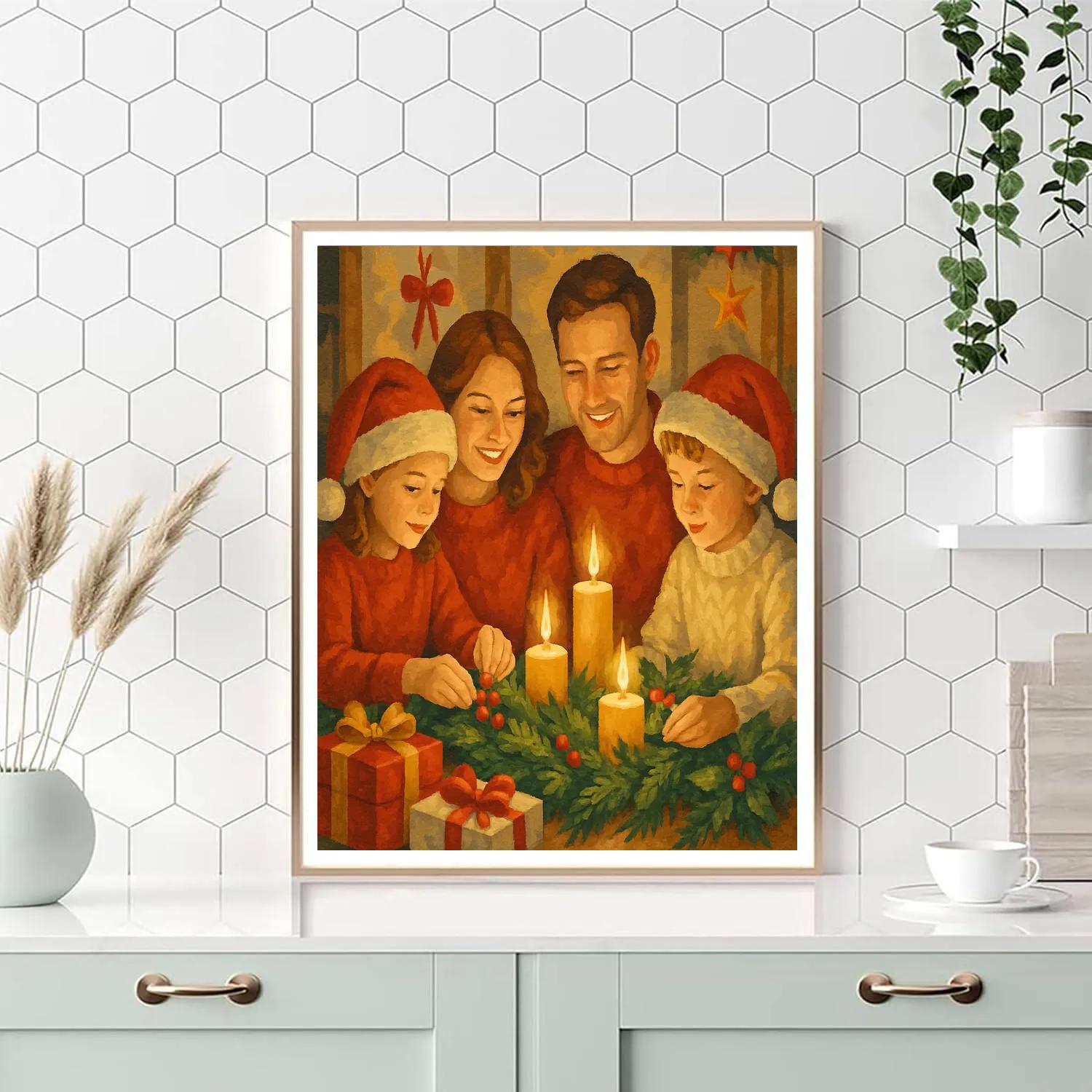 Gilded Noel Gathering paint by color