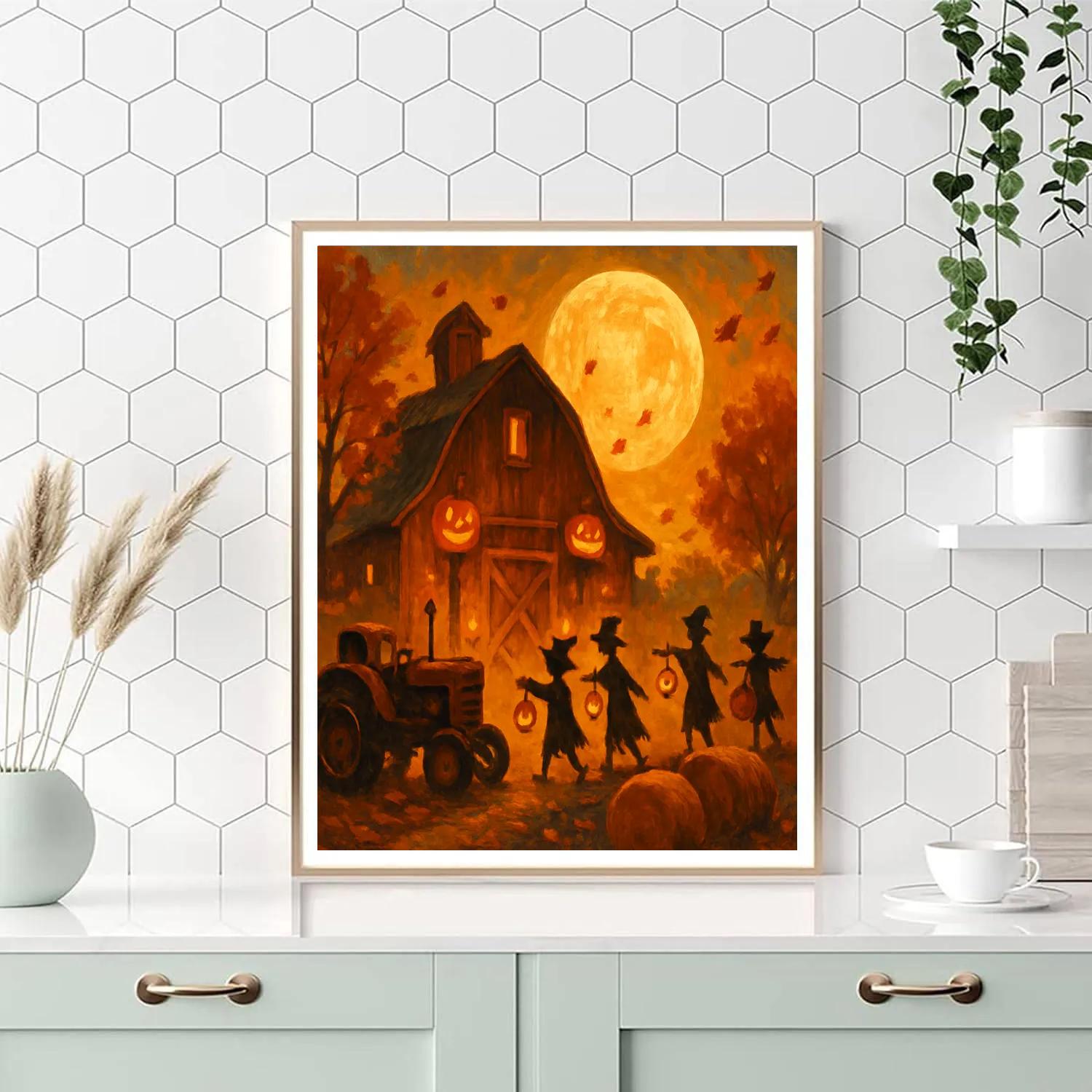 Harvest Moon Barnyard Parade painting number kit